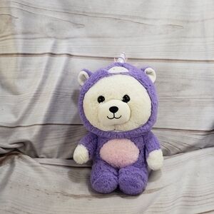 Kellytoy Cream Teddy Bear In Purple Unicorn Costume Plush Stuffed Toy 12 Inch 21